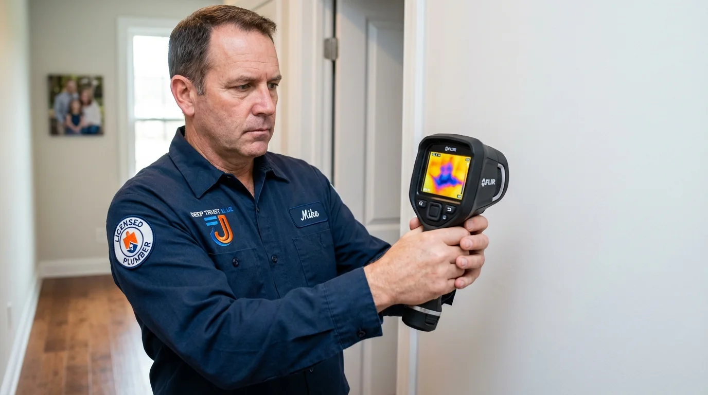 Thermal imaging leak detection by Johns Plumbing LLC in Crystal River